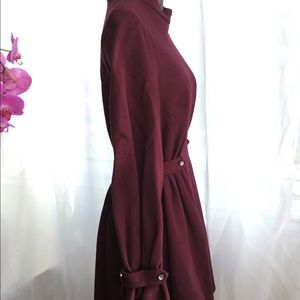 Burgundy dress